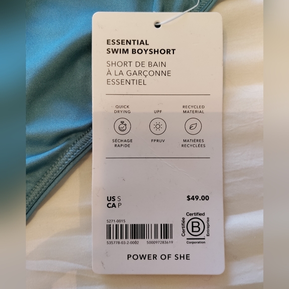 Athleta Essential Swim Boyshort - Picture 4 of 7